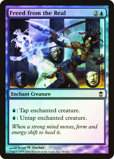 Freed from the Real\nSaviors of Kamigawa\nSingle\nMagic The Gathering