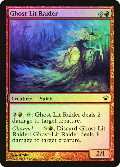 Ghost-Lit Raider\nSaviors of Kamigawa\nSingle\nMagic The Gathering