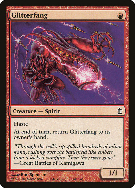 Glitterfang\nSaviors of Kamigawa\nSingle\nMagic The Gathering