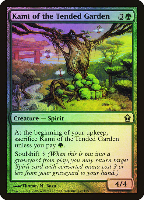 Kami of the Tended Garden\nSaviors of Kamigawa\nSingle\nMagic The Gathering