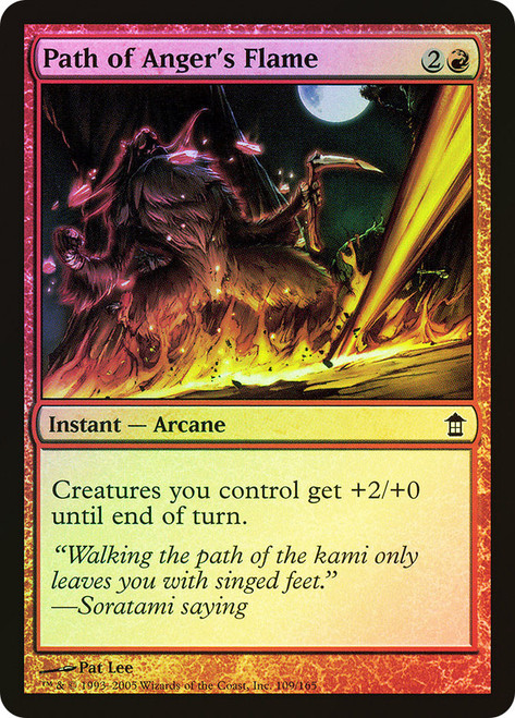 Path of Anger's Flame\nSaviors of Kamigawa\nSingle\nMagic The Gathering