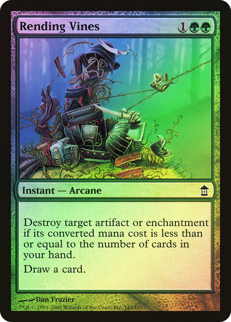 Rending Vines\nSaviors of Kamigawa\nSingle\nMagic The Gathering
