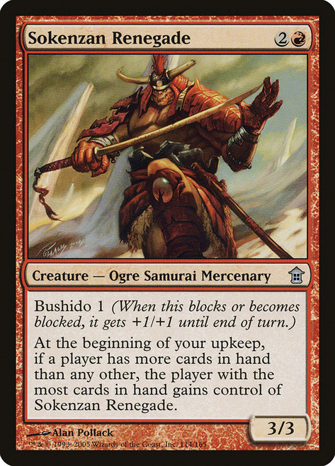 Sokenzan Renegade\nSaviors of Kamigawa\nSingle\nMagic The Gathering