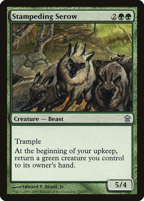 Stampeding Serow\nSaviors of Kamigawa\nSingle\nMagic The Gathering