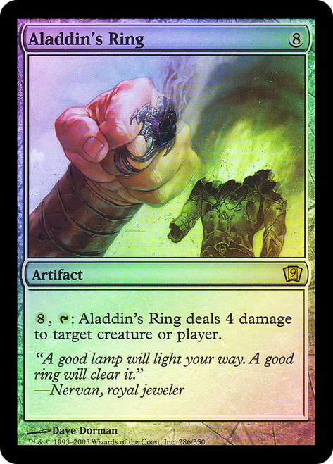 Aladdin's Ring\n9th Edition\nSingle\nMagic The Gathering