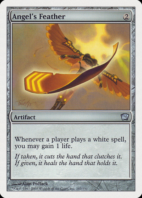 Angel's Feather\n9th Edition\nSingle\nMagic The Gathering