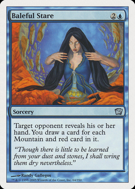 Baleful Stare\n9th Edition\nSingle\nMagic The Gathering