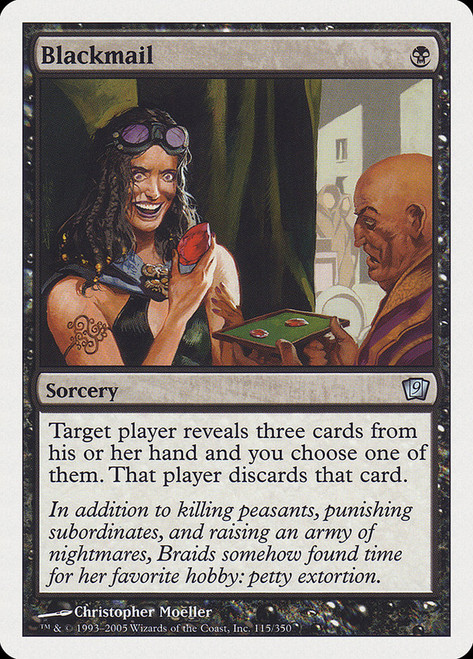 Blackmail\n9th Edition\nSingle\nMagic The Gathering