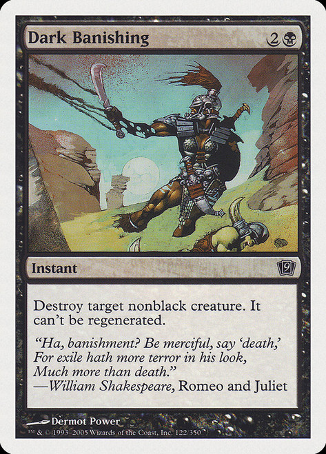 Dark Banishing\n9th Edition\nSingle\nMagic The Gathering