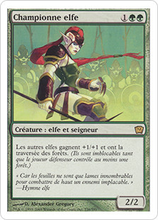 Elvish Champion
9th Edition - French
Single
Magic The Gathering