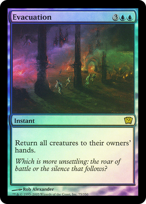 Evacuation\n9th Edition\nSingle\nMagic The Gathering