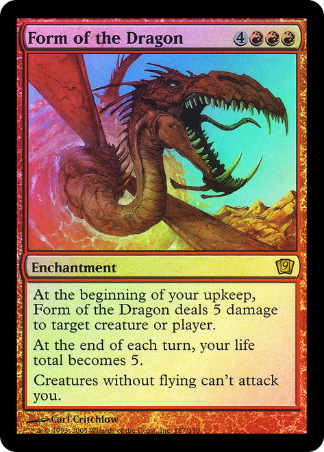 Form of the Dragon\n9th Edition\nSingle\nMagic The Gathering