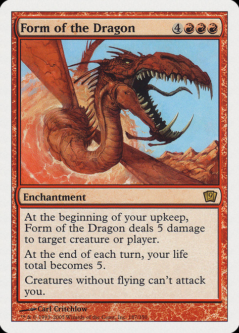 Form of the Dragon\n9th Edition\nSingle\nMagic The Gathering
