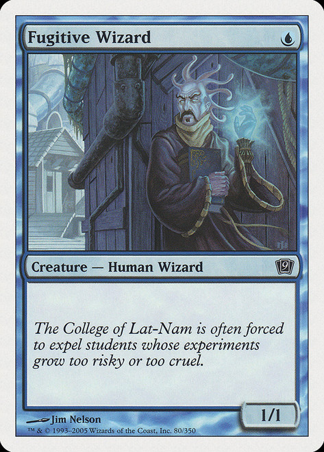 Fugitive Wizard\n9th Edition\nSingle\nMagic The Gathering