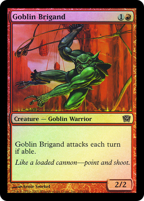 Goblin Brigand\n9th Edition\nSingle\nMagic The Gathering