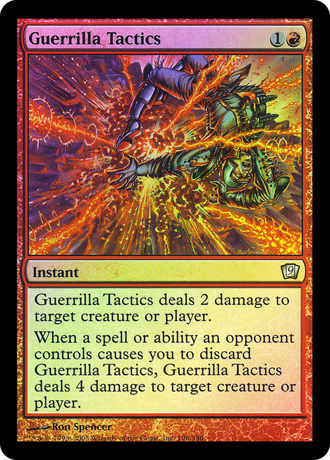 Guerrilla Tactics\n9th Edition\nSingle\nMagic The Gathering