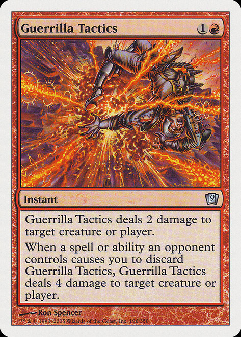 Guerrilla Tactics\n9th Edition\nSingle\nMagic The Gathering