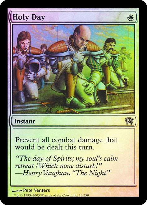 Holy Day\n9th Edition\nSingle\nMagic The Gathering