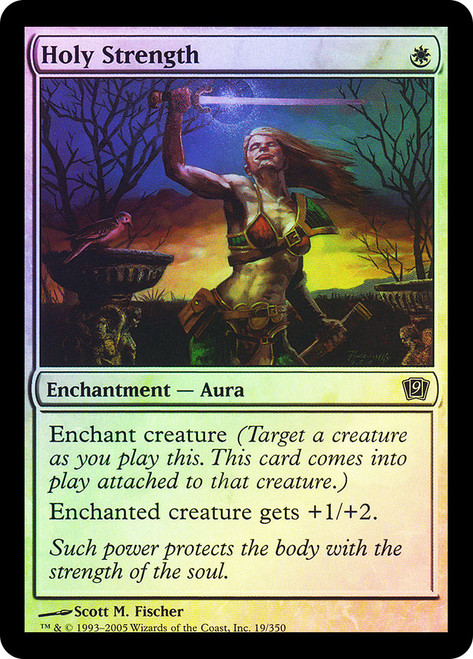 Holy Strength\n9th Edition\nSingle\nMagic The Gathering