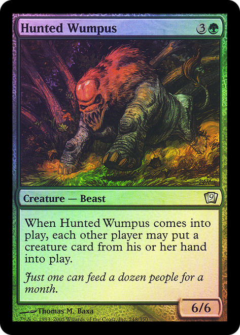 Hunted Wumpus\n9th Edition\nSingle\nMagic The Gathering