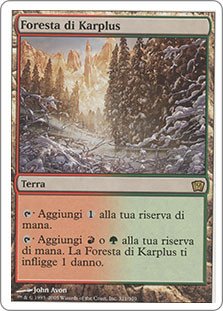 Karplusan Forest
9th Edition - Italian
Single
Magic The Gathering