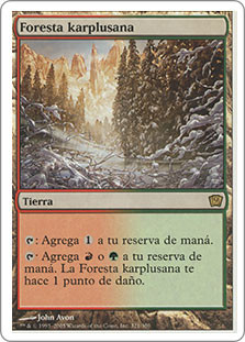 Karplusan Forest
9th Edition - Spanish
Single
Magic The Gathering