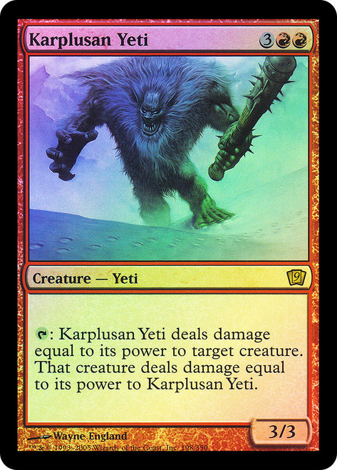 Karplusan Yeti\n9th Edition\nSingle\nMagic The Gathering