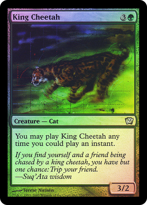 King Cheetah\n9th Edition\nSingle\nMagic The Gathering