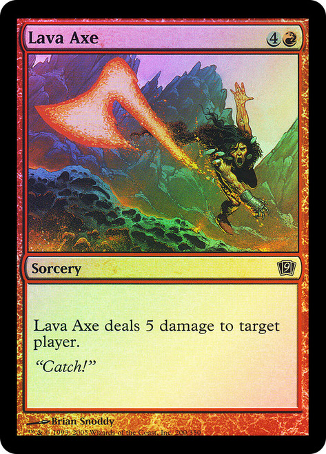Lava Axe\n9th Edition\nSingle\nMagic The Gathering