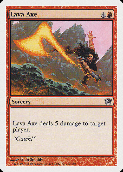 Lava Axe\n9th Edition\nSingle\nMagic The Gathering