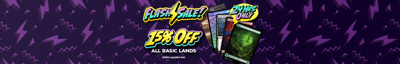 15% Off All Magic: The Gathering Basic Lands!