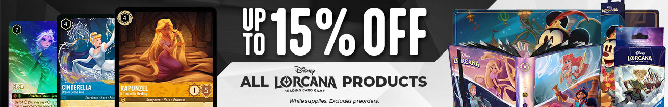 Up To 15% Off All Lorcana Products