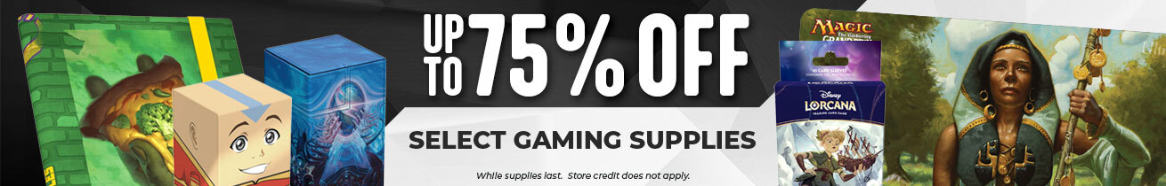 Up To 75% Off Select Gaming Supplies