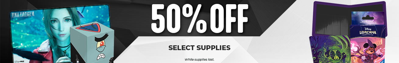 50% off select supplies