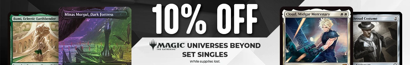 10% off MTG Universes Beyond Set Singles