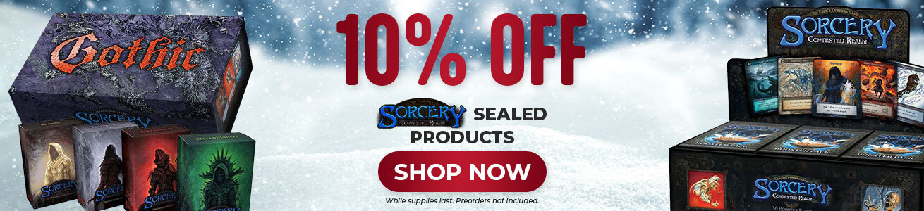 10% Off Sorcery: Contested Realm Sealed Products!
