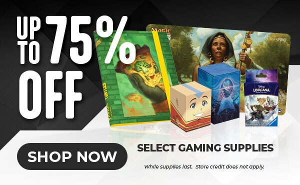 Up To 75% Off Select Gaming Supplies