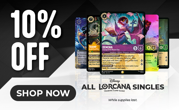 10% off all Disney Lorcana singles