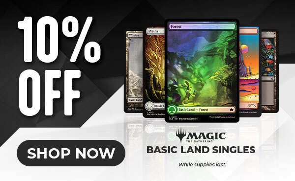 10% off MTG basic land singles