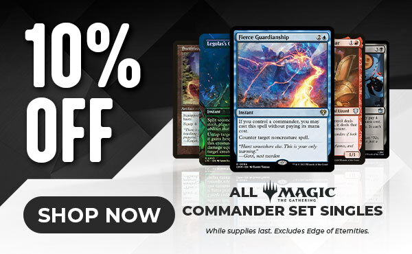 10% Off Magic: The Gathering Commander Set Singles