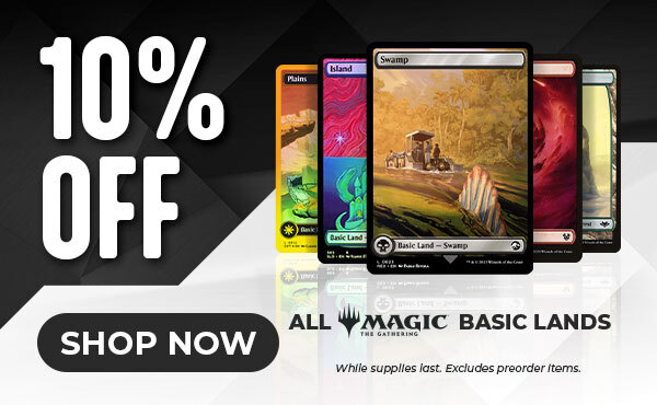 10% Off All Magic: The Gathering Basic Lands