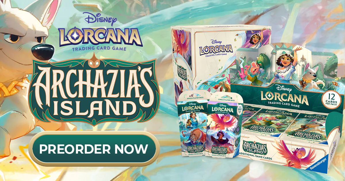 lorcana archazia's island most valuable cards Disney Lorcana TCG: Whispers in the Well - Booster Box Case (4 Booster main image 1