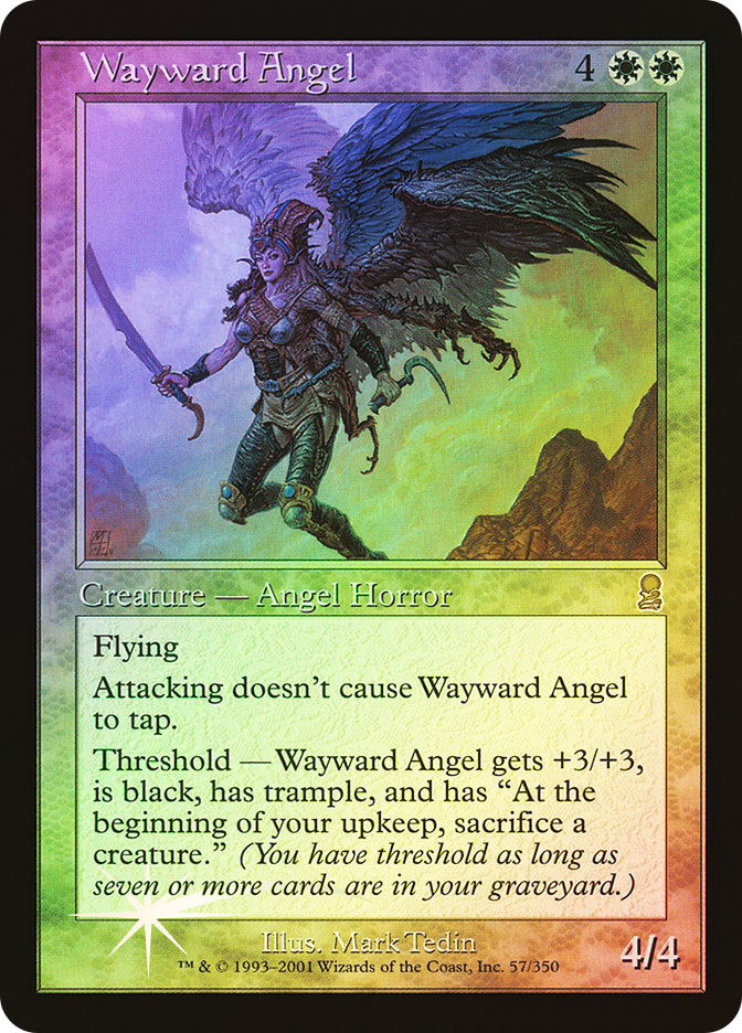 WOTC MtG Odyssey Iridescent Angel (R) (Foil) NM 海外 即決-