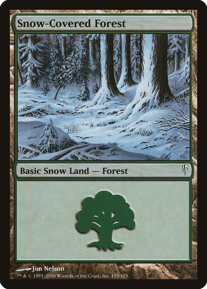 冠雪の森Foil　コールドスナップ SnowCoveredForest__04165.