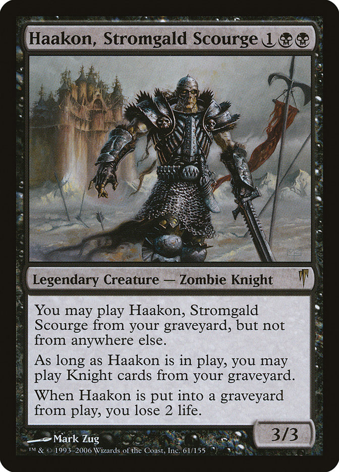 MTG GM 邪神封印 Eggnogger's 'Stache カード セット HaakonStromgaldScourge__14824.