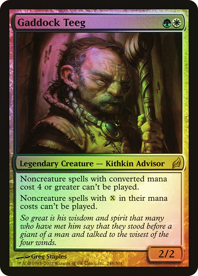 MTG ガドック・ティーグ LRW Foil 英語版 ガドック・ティーグ (Gaddock Teeg) · Lorwyn (LRW) #248