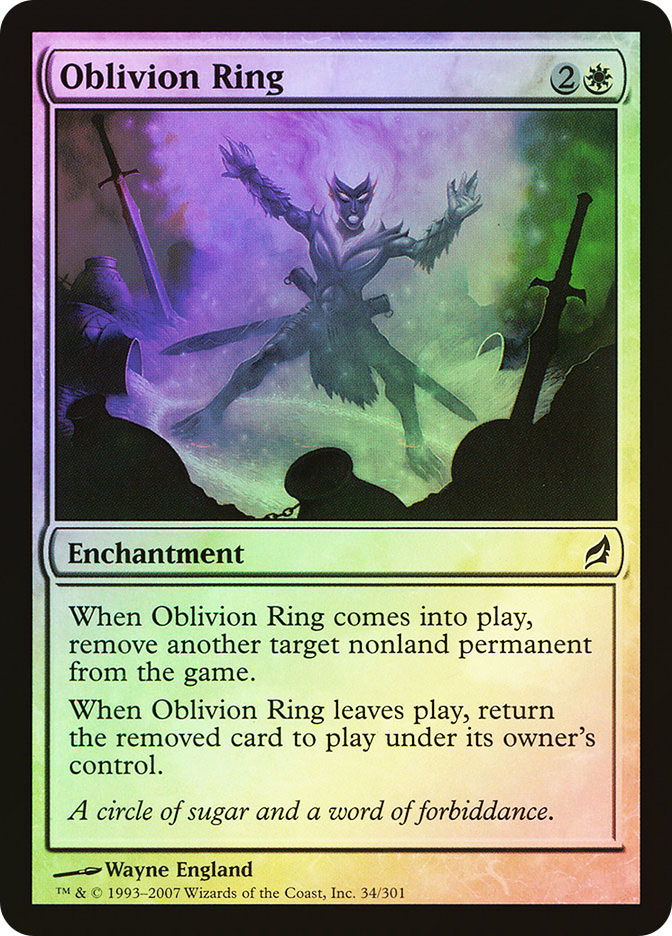 mtg cards like oblivion ring Oblivion Ring | Lorwyn