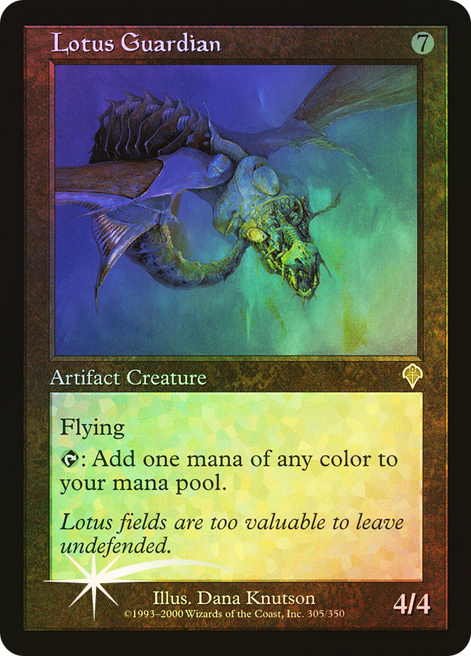 【旧枠Foil】水蓮の守護者/Lotus Guardian INV 英2中1枚 旧枠Foil】水蓮の守護者/Lotus Guardian INV 英2中1枚