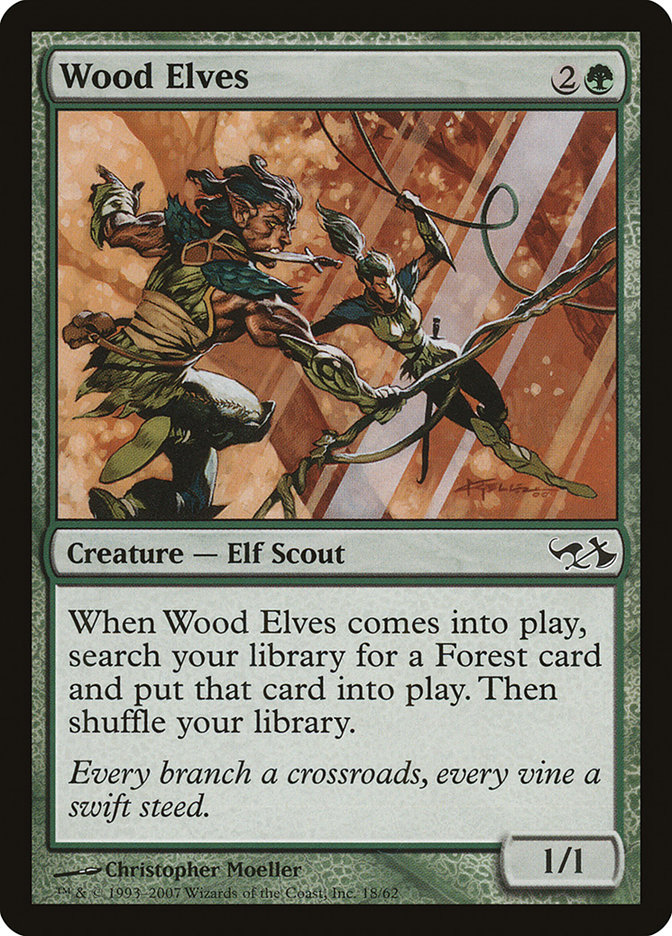 MTG Wood Elves 10枚 Wood Elves | Duel Decks: Elves vs. Goblins | Star City Games