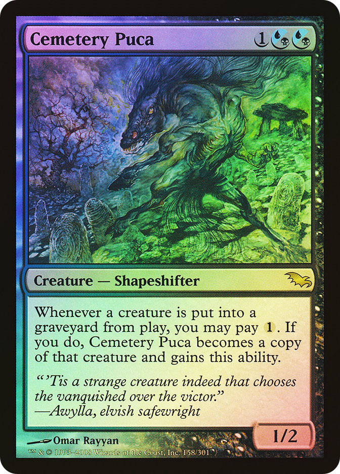 Magic: The Gathering - Cemetery Puca (Puca Del Cimitero) | Shadowmoor | Carta Singola Rara | MTG